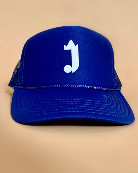 J King Trucker Hat (Royal Blue)