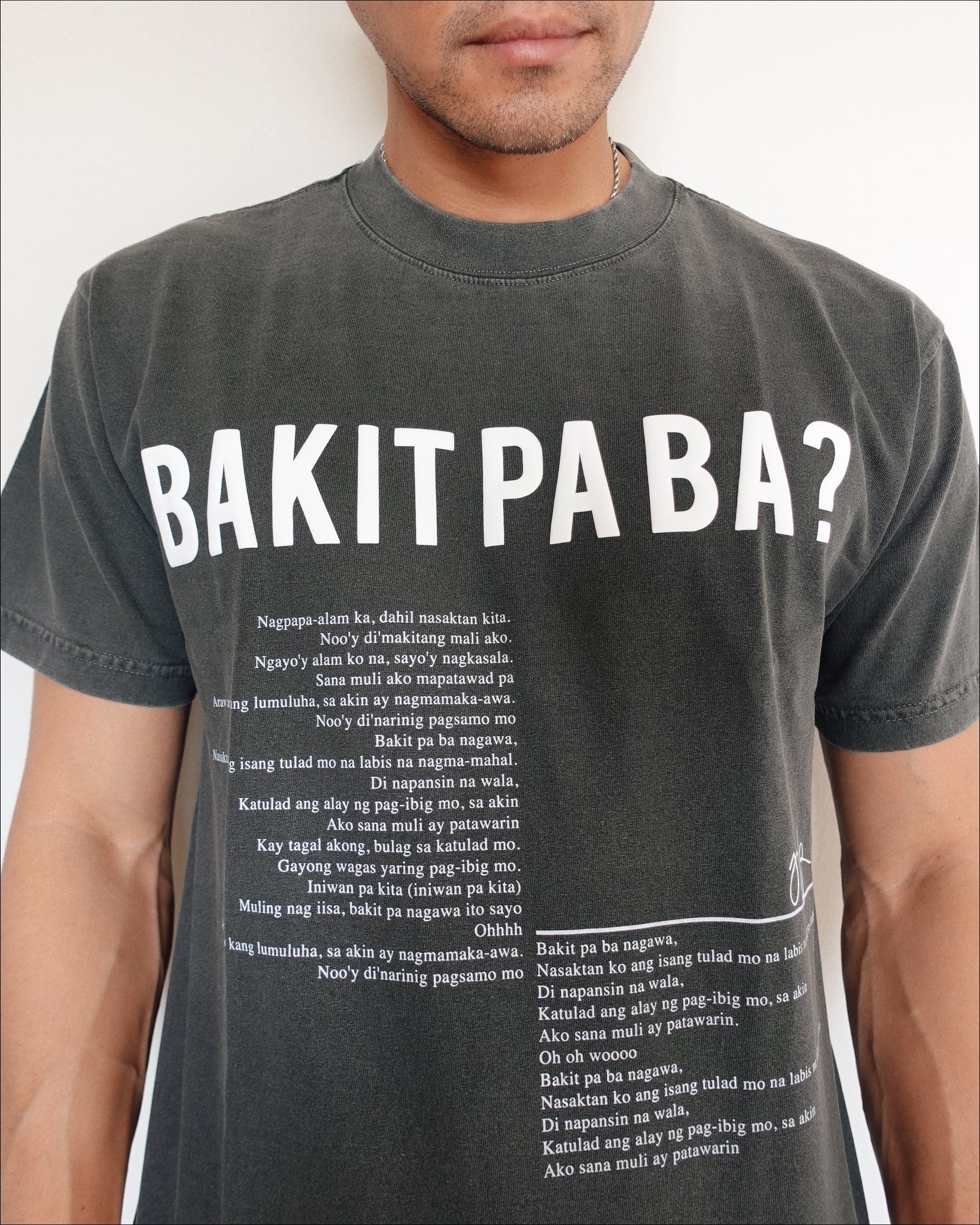 Bakit Pa Ba Graphic Tee (Dark Grey)