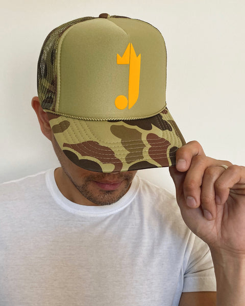 J King Trucker Hat (Camo)